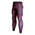 thumbnail image 3 of Yaoyar Men's Compression Breathable Fitness Pants Fashion Printed Quick-Drying Tights Yoga Leggings Sports Leggings Workout Trousers Red L, 3 of 4