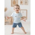 thumbnail image 4 of BemeyourBBs Boys Summer Outfits Animal Embroidery Striped T-Shirt and Shorts, 4 of 9