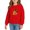 Brick Red, variant on Generic Girls Sweatshirts Kids Long Sleeve Tops Cute Crewneck Oversized Hoodless Autumn Casual Top Little Girl Clothes