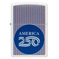 thumbnail image 2 of Zippo America250 Pinstripes Design White Matte Pocket Lighter, 2 of 2