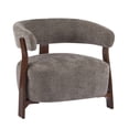 thumbnail image 3 of Christopher Knight Home 31.5" Modern Upholstered Accent Armchair with Curved Wood Legs, Brown, 3 of 11