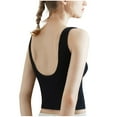 thumbnail image 4 of AherBiu Summer Tops for Women Sleeveless Yoga Tank Tops with Built in Bra Cropped Workout Tops Tshirts, 4 of 4