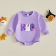 thumbnail image 5 of KJameas Baby Boys Girls Romper Halloween Ghost Boo Applique, 5 of 9