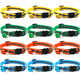thumbnail image 1 of 12 Uds. Collar de gato reflectante que se separa con campana, collares de gatito personalizados, collar con hebilla de seguridad ajustable para gatos machos, niñas y niños, 1 of 5