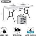 thumbnail image 6 of 6-Foot Fold in Half Table, Light Commercial, White Granite, 6 of 8