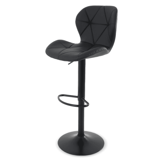 Sillas de Bar y Barra de Cocina de Acabado Moderno con Respaldo y Reposapies de Altura Ajustable - Bancos Giratorios para Bar con Asiento Acolchado Diseño Elegante