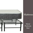 thumbnail image 2 of Gowtun 10-Inch Pocketed Coil Rolled Medium Plush Mattress And Metal Platform Bed, King Size, 2 of 5