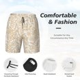 thumbnail image 6 of Picia Plant pattern Mens Swim Trunks with Compression Liner Stretch Beach Shorts Quick Dry with Zipper Pockets No-Chafing Board Shorts-3X-Large, 6 of 9