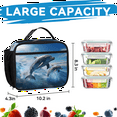 thumbnail image 6 of Herdesigns Ocean Dolphin Large Backpack Set with Lunch Box Lightweight Water Resistant Travel Laptop Backpacks Casual Daypacks for Women Men, 6 of 8