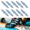 thumbnail image 3 of Agujas de cartucho desechables, 10 piezas Agujas de cartucho de tatuaje Agujas de cartucho de tatuaje Agujas de cartucho de acero inoxidable Integración perfecta, 3 of 12