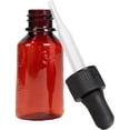 thumbnail image 5 of 1/2oz Empty Plastic Dropper Bottle, 48 Pack, Amber Bottle, Black Dropper, 15mL, for Medication, Essential Oils, Chemicals, Perfumes & Colognes, 5 of 7