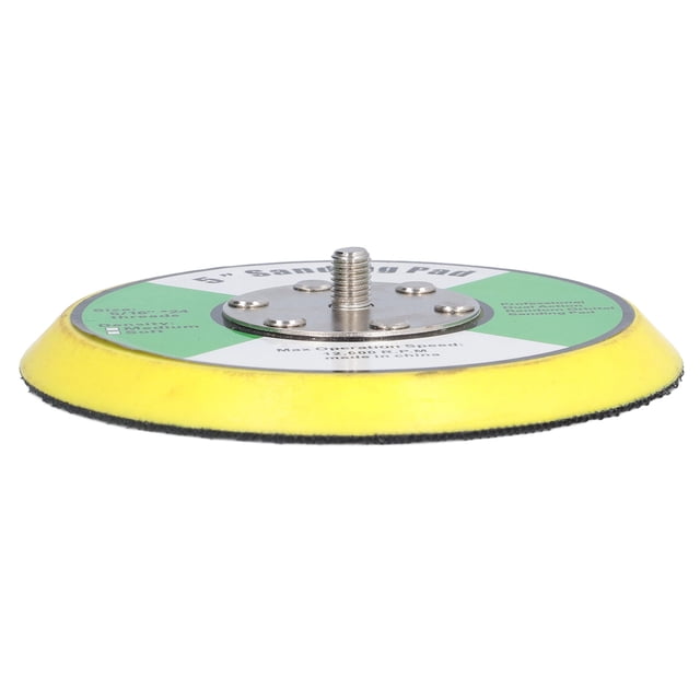 Placas de soporte con velcro para lijadora neumática, pulidora, almohadilla de soporte de PU para lijado, pulido y abrillantado, rosca de 5 pulgadas y 5/16 pulgadas x 24 pulgadas, 12 000 RPM