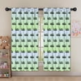 thumbnail image 5 of Bigfoot and Forest Green Pattern Insulated Teens Curtains Set Of 2, Bedroom Essentials, Toddler Room Decor 52"x63", 5 of 5