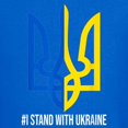 thumbnail image 3 of CafePress - I Stand With Ukraine Flag Support Ukraine T Shirt - Dark T-Shirt Kids XS-XL, 3 of 4