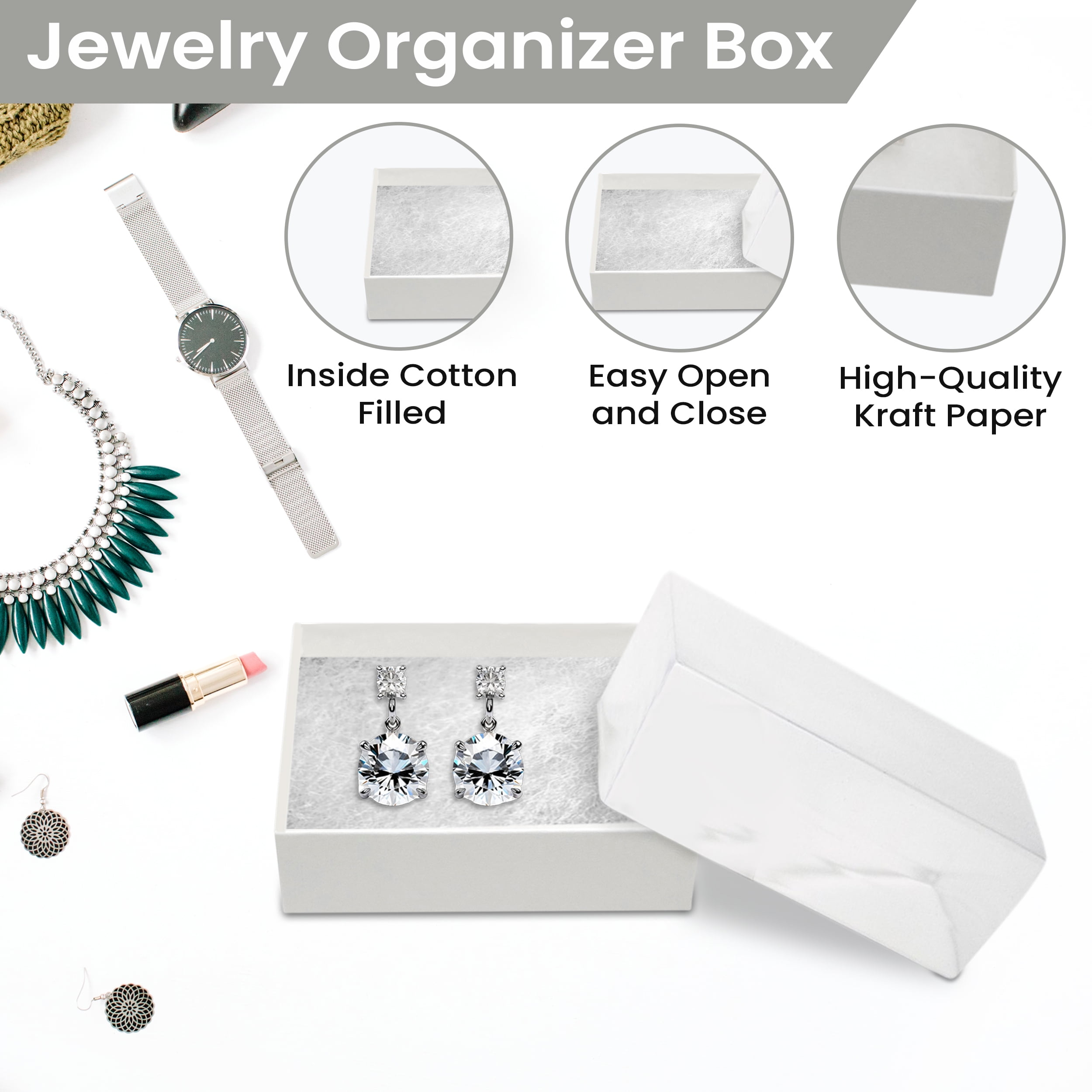 Small Gift Packaging Novel Box 20-Pack Purple Jewelry Gift Boxes 3x2 ...
