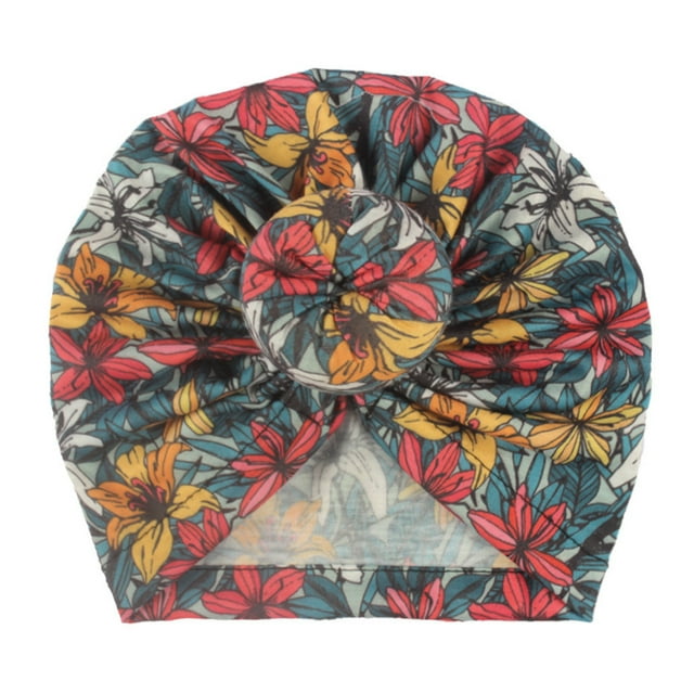 Birdeem Bonnet Noué à Imprimé Floral pour Tout-Petits Garçons Filles Accessoires