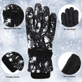 thumbnail image 3 of 1Pair Winter Snow Gloves For Men Women,Outdoor Ski Gloves Waterproof&Windproof Touchscreen Cold Weather Gloves,White, 3 of 5