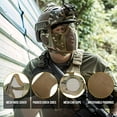 thumbnail image 3 of 6" Foldable Half Face Airsoft Mesh Mask with Ear Protection, Military Tactical Lower Face Protective Mask khlai, 3 of 5