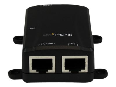 StarTech.com 1 Port Gigabit PoE Power over Ethernet Injector 48V / 30W - 802.3at / 802.3af - Wall-Mountable