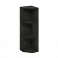 thumbnail image 2 of Furinno Econ 3-Tier Freestanding Corner Shelf Bookcase, Bookshelf, Espresso, 2 of 6