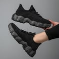 thumbnail image 1 of Zapatos para caminar ligeros, cómodos zapatos de tenis, zapatos deportivos de malla transpirable, zapatos antideslizantes de caña baja para correr para deportes al aire libre, 1 of 8