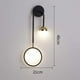 thumbnail image 5 of Lámpara de pared LED Reloj de cabecera Diseño giratorio Ajustable para hotel Restaurante Sala de estar Iluminación interior moderna Sala de estar Accesorios de iluminación de 13 W Simple,Derecha, 5 of 6