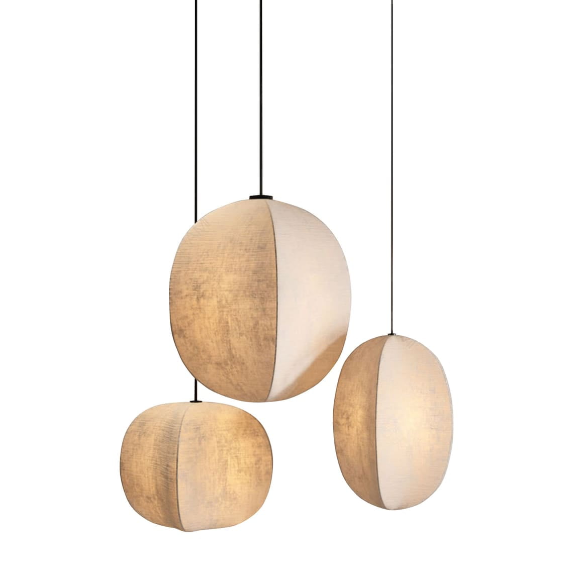 Arturesthome Japanese Wabi-sabi Style Chandelier,Fabric Pendant Light,Nordic Retro Fabric Chandelier,Living Room Dining Room Loft Vintage Chandelier