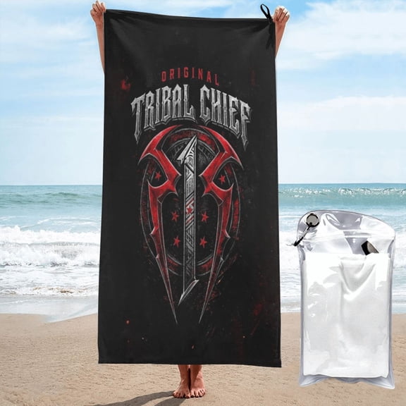 Roman Wres-Tler Reign Beach Towel Microfiber Soft Quick Dry Sand Free Towel Absorbent Large Bath Towel,Oversized Yoga Girls Women Men Adults Beach Gifts Beach Accessories 27.5"x55"