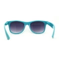 thumbnail image 2 of Classic Iconic Pop Color Horn Rim Sunglasses Teal Smoke, 2 of 4