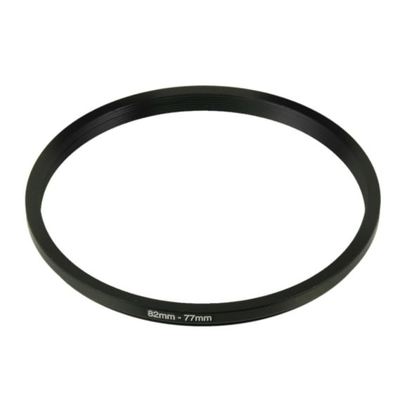 Unique Bargains Camera Lens Filter Step Down Ring 82mm to 77mm Adapter Black