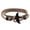 Khaki, variant on O Adjustable Milan-Cord Rope Chain Wristband Whale Tail Wrap Bracelet for Men