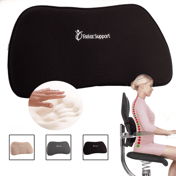 Relax Support - Memory Foam Lumbar Support Pillow Back Pillow