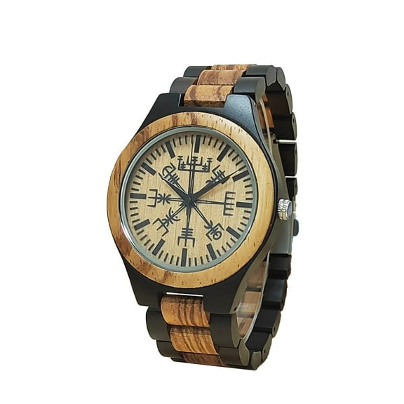 Stylish Wooden Watch for Men - Quartz Movement, Full Wooden Panel, Elegant Timepiece for Business and Casual Occasions - Perfect Accessory for Men's Wrist