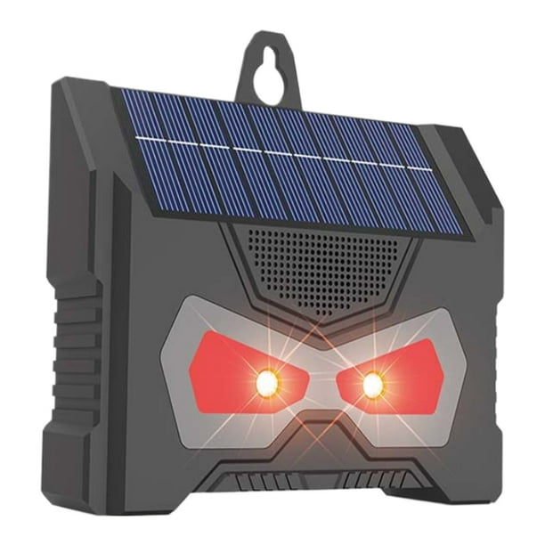 Repelente de animales solar Repelente de gatos ultrasónico al aire libre con luz intermitente LED