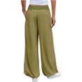 thumbnail image 5 of High  Waist Women Casual Wide Leg Pants Straight Drawstring Sport Trousers, 5 of 7