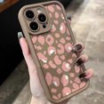 thumbnail image 3 of Funda de teléfono con estampado de leopardo rosa para iPhone, carcasa trasera de pantalla completa para iPhone 16, 15, 14, 13, 12, 11 Mini Pro Max, X, XR, XSMax, 6S, 6, 7, 8 Plus, SE20, Y2k, 3 of 5