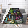 thumbnail image 2 of Manta polar de Pesadilla antes de Navidad, manta súper suave y acogedora, manta de franela ligera y cómoda, mantas de felpa cálidas para sofá, sofá, cama, 2 of 7