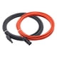 thumbnail image 2 of Eigraketly Cable de extensión de Panel Solar de 2 piezas, Cable de cobre de 600V, Flexible, doble, de PVC, antiinflamante, aislante, anticorrosivo Herramientas y ferretería Eigraketly TO009722-00B, 2 of 6