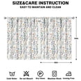 thumbnail image 2 of Simple Floral Pattern Curtains 42x54 Inch, Rod Pocket 2 Panels Blackout Drapes for Bedroom and Study, 2 of 2