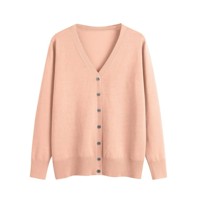 Styesk Cardigan Sweaters for Women Lightweight Open Front Cardigans Button Long Sleeve Crochet Knit Cardigans Versatile Solid Color Fall Outfits Casual Loose Fit Oversized Sweaters