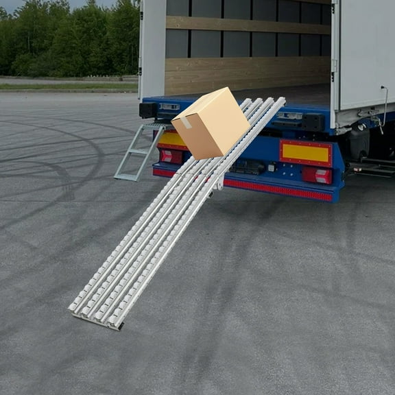 78.7" Foldable Conveyor Belt 11.8" Width PE & Iron Rollers Warehouse Unloading