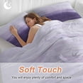 thumbnail image 5 of Purple Ombre Bedding 3 Piece Duvet Cover Set Twin Size, Modern Abstract Art Ocean Oil Painting Soft Microfiber Comforter Cover with Zipper Closure & Pillowcases, Wrinkle & FadeResistant Quilt Cover, 5 of 9