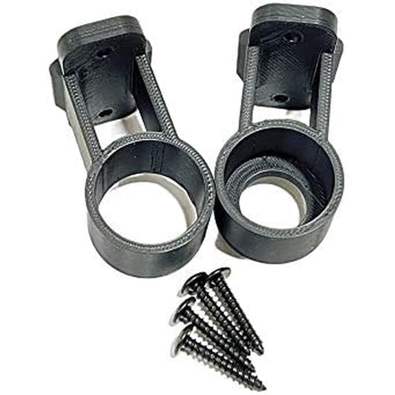 USA Tiki Torch Deck or Fence Mount fits Both 3/4" & 1" Outside Diameter Pole - 4 Sets - Black$$Tools & Hardware Other