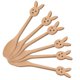 thumbnail image 1 of Wooden Dessert Bamboo Kitchen Utensils for Coffee 6Pcs Light Brown Set, 1 of 1