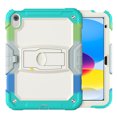 thumbnail image 2 of for iPad (A16)11th /10th Generation 11/10.9 inch 2025/2022 Case, 3in1 Heavy Duty Shockproof Tablet Case with Stand, Shoulder Strap, Rainbow Blue, 2 of 7