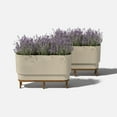 thumbnail image 3 of Veradek Demi Series Raised 30" Long Plastic-Stone Planter, 3 of 8