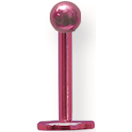 Designer Stainless Steel Plated Sgss Labret W Ball End 16G (1.3Mm) 5/16 (8Mm) Long 3Mm Da Made In China -Jewelry By Sweet Pea Creations