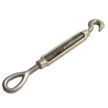 Galvanized Turnbuckle - Import - Hook & Eye - 1/4" x  4
