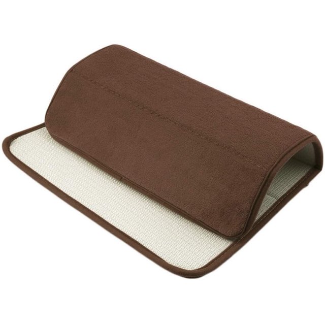 Memory Foam Bath Mat Non Slip Absorbent Super Cozy Velvet Bathroom Rug Carpet Super Water Absorption Bathroom Carpet Non-Slip Thick Bathroom Mat (20" X 32", Brown)