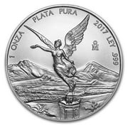 BANCO DE MEXICO 2017 Mexico 1 oz Silver Libertad BU